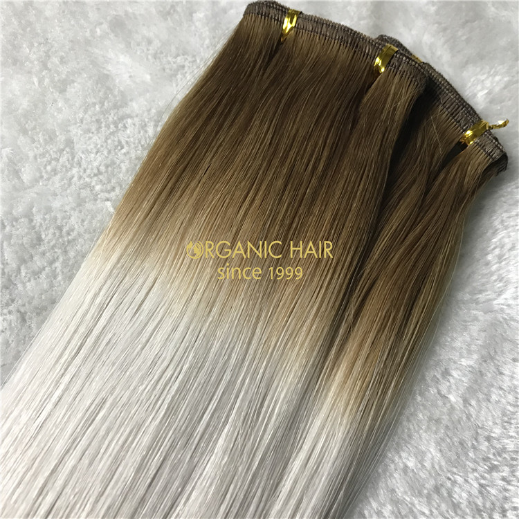Human flat weft ombre color on sale X152
